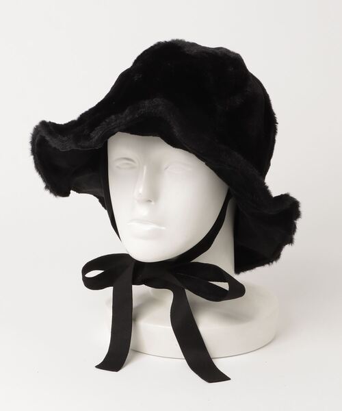 WC（ダブル シー）の「フェイクファーストラップハット（ハット・レディース・ブラウン/ブラック/アイボリー・FREE）」の19枚目の写真