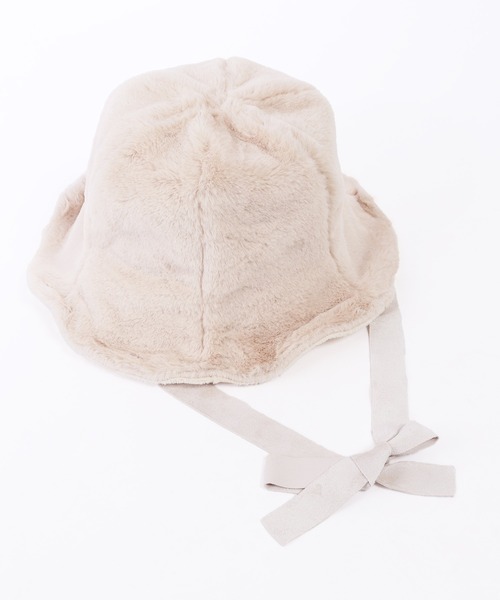 WC（ダブル シー）の「フェイクファーストラップハット（ハット・レディース・ブラウン/ブラック/アイボリー・FREE）」の11枚目の写真