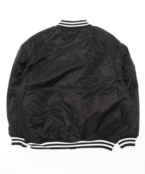 CORISCO(コリスコ)の「ナイロンツイル薄中綿スタジャン(M1)(スタジャン・メンズ・ブラック/オリーブ・X-LARGE/LARGE/MEDIUM)」の3枚目の写真