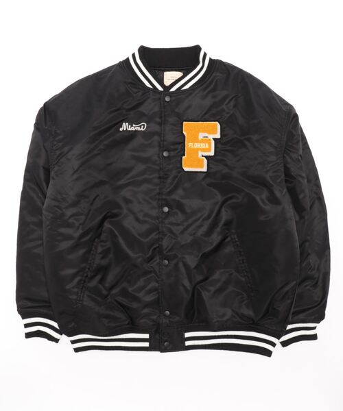 CORISCO(コリスコ)の「ナイロンツイル薄中綿スタジャン(M1)(スタジャン・メンズ・ブラック/オリーブ・X-LARGE/LARGE/MEDIUM)」の14枚目の写真