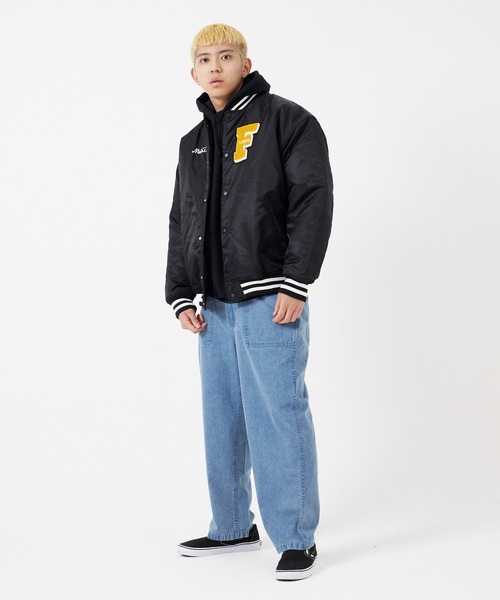 CORISCO(コリスコ)の「ナイロンツイル薄中綿スタジャン(M1)(スタジャン・メンズ・ブラック/オリーブ・X-LARGE/LARGE/MEDIUM)」の15枚目の写真