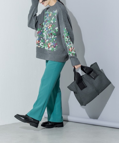 Kawa-Kawa（カワカワ）の「【kawa-kawa】NO1322 wet tradトートバッグ　Mサイズ（トートバッグ・レディース・チャコールグレー/グレー・FREE）」の15枚目の写真