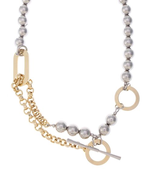 UN3D.（アンスリード）の「ミックスボールチェーンネックレス（ネックレス・レディース・シルバー/ゴールド・FREE）」の10枚目の写真