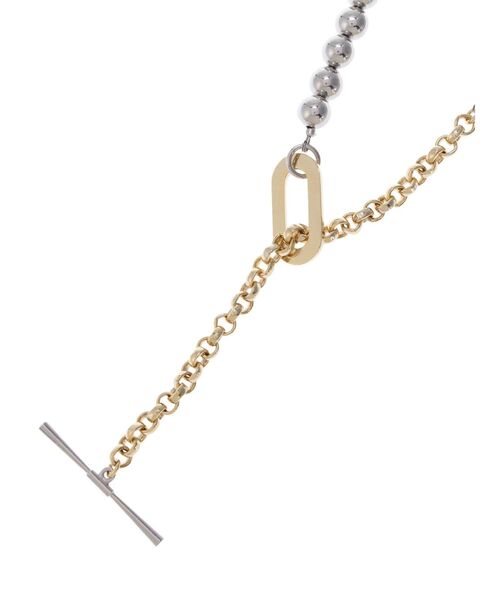 UN3D.（アンスリード）の「ミックスボールチェーンネックレス（ネックレス・レディース・シルバー/ゴールド・FREE）」の11枚目の写真