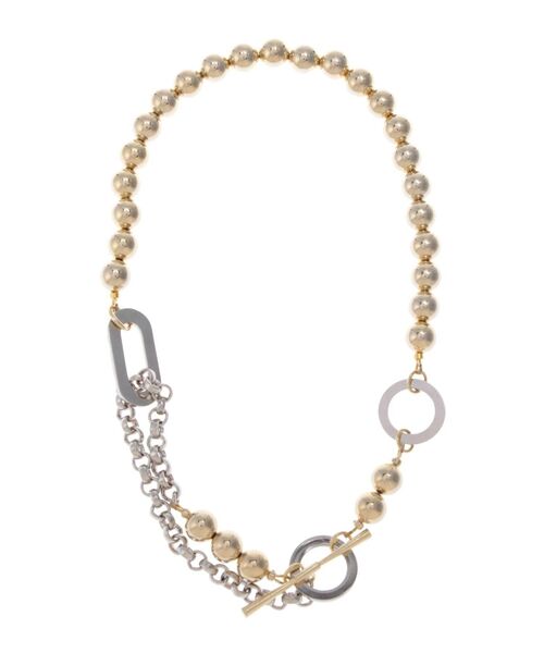 UN3D.（アンスリード）の「ミックスボールチェーンネックレス（ネックレス・レディース・シルバー/ゴールド・FREE）」の13枚目の写真