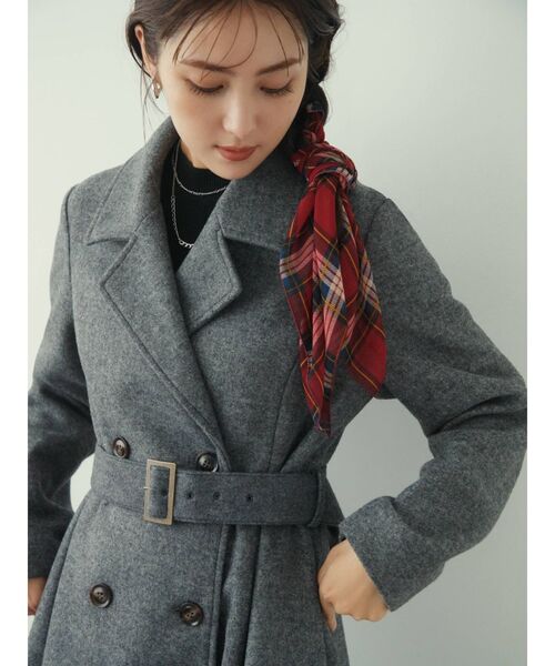 RESEXXY（リゼクシー）の「シアーチェックスカーフ（バンダナ/スカーフ・レディース・レッド/グリーン・FREE）」の5枚目の写真