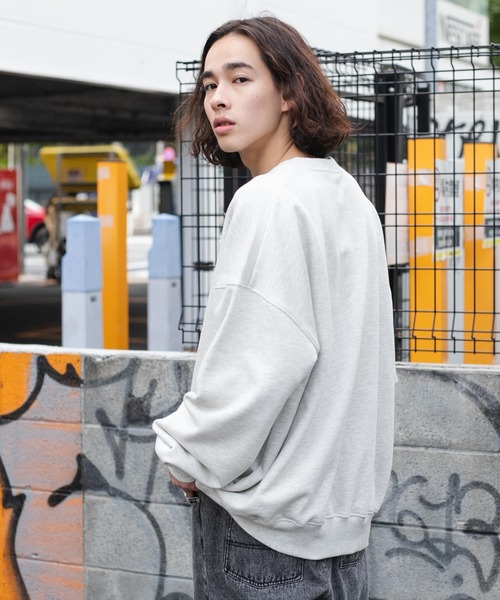 WEGO（ウィゴー）の「WEGO/ヘビーウエイトオールドイングリッシュプルオーバー（スウェット・メンズ・グレー系その他/ネイビー/マスタード/オートミール/ブラック/サックスブルー・MEDIUM/LARGE）」の21枚目の写真