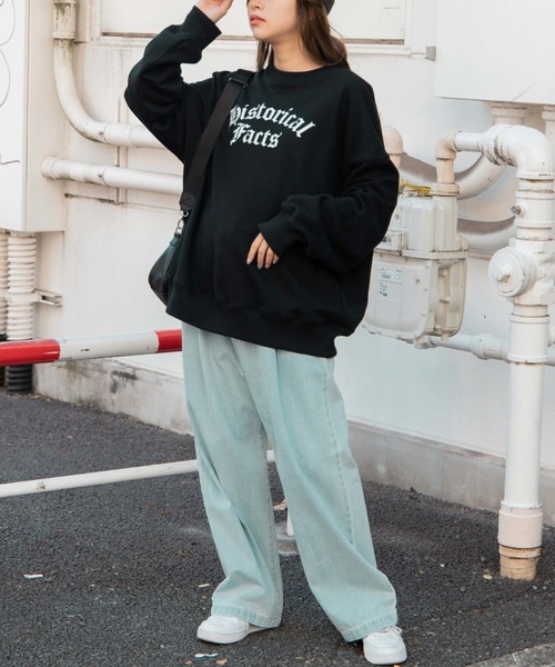 WEGO（ウィゴー）の「WEGO/ヘビーウエイトオールドイングリッシュプルオーバー（スウェット・メンズ・グレー系その他/ネイビー/マスタード/オートミール/ブラック/サックスブルー・MEDIUM/LARGE）」の7枚目の写真