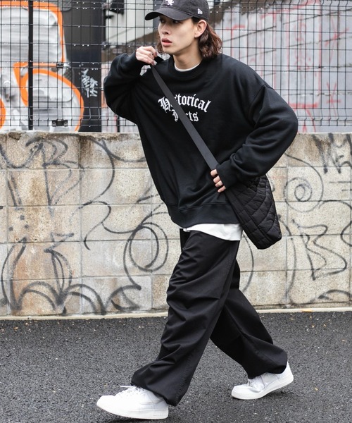 WEGO（ウィゴー）の「WEGO/ヘビーウエイトオールドイングリッシュプルオーバー（スウェット・メンズ・グレー系その他/ネイビー/マスタード/オートミール/ブラック/サックスブルー・MEDIUM/LARGE）」の13枚目の写真