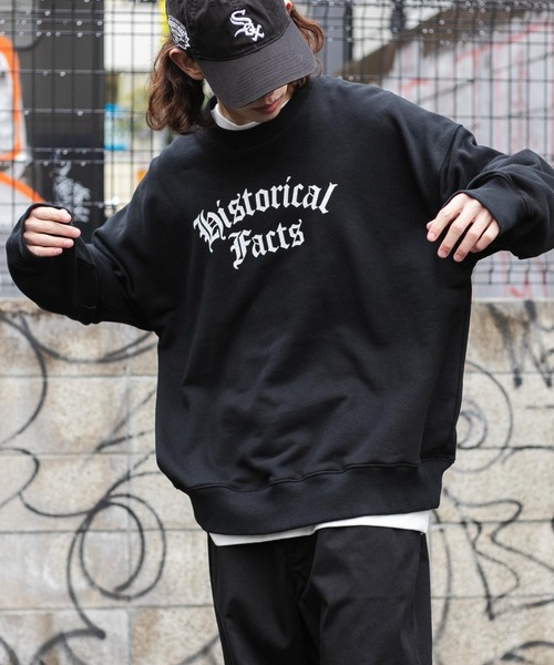 WEGO（ウィゴー）の「WEGO/ヘビーウエイトオールドイングリッシュプルオーバー（スウェット・メンズ・グレー系その他/ネイビー/マスタード/オートミール/ブラック/サックスブルー・MEDIUM/LARGE）」の12枚目の写真