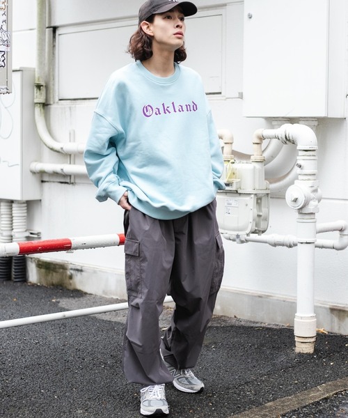 WEGO（ウィゴー）の「WEGO/ヘビーウエイトオールドイングリッシュプルオーバー（スウェット・メンズ・グレー系その他/ネイビー/マスタード/オートミール/ブラック/サックスブルー・MEDIUM/LARGE）」の14枚目の写真