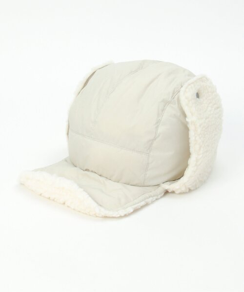 VENCEEXCHANGE（ヴァンスエクスチェンジ）の「TAION タイオン リバーシブルフライトキャップ（キャップ・レディース・グリーン系その他/オフホワイト/ブラック・FREE）」の5枚目の写真