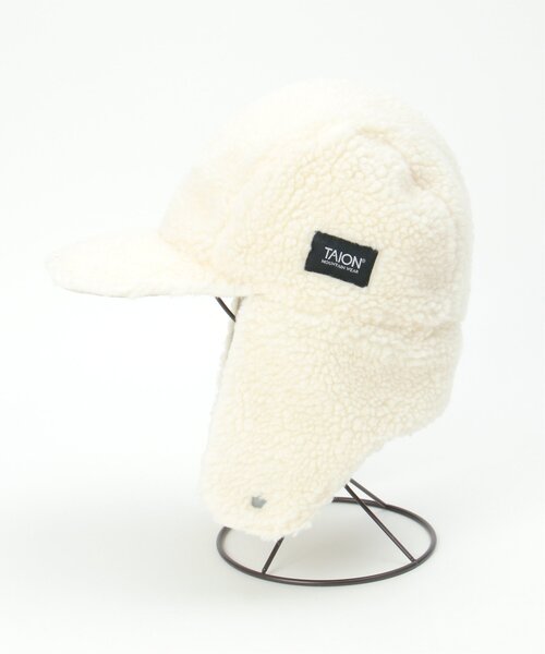 VENCEEXCHANGE（ヴァンスエクスチェンジ）の「TAION タイオン リバーシブルフライトキャップ（キャップ・レディース・グリーン系その他/オフホワイト/ブラック・FREE）」の16枚目の写真