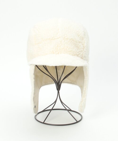 VENCEEXCHANGE（ヴァンスエクスチェンジ）の「TAION タイオン リバーシブルフライトキャップ（キャップ・レディース・グリーン系その他/オフホワイト/ブラック・FREE）」の18枚目の写真