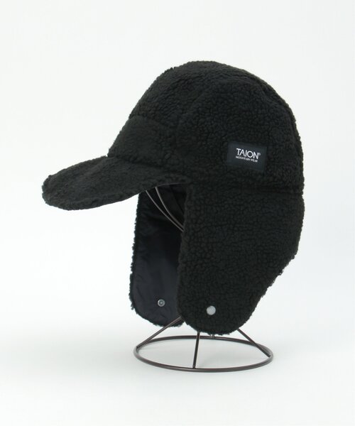 VENCEEXCHANGE（ヴァンスエクスチェンジ）の「TAION タイオン リバーシブルフライトキャップ（キャップ・レディース・グリーン系その他/オフホワイト/ブラック・FREE）」の21枚目の写真