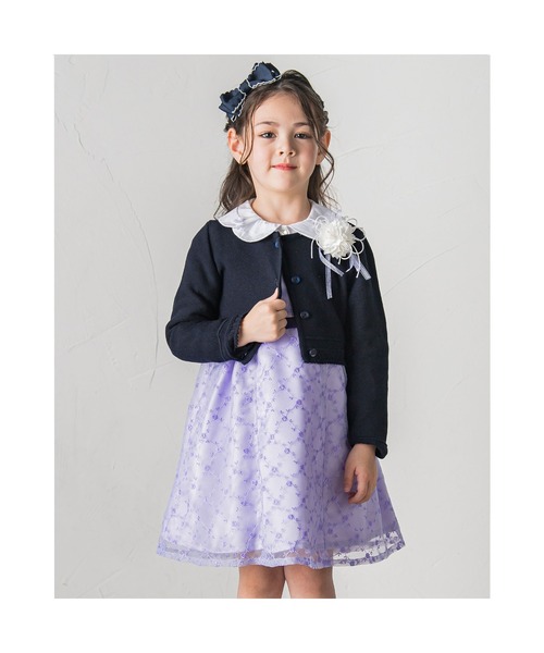 BeBe(ベベ)の「BeBe/日本製フォーマルフラワーリボンコサージュ(ブローチ/コサージュ・キッズ・ブルー/ホワイト・ONESIZE)」の17枚目の写真