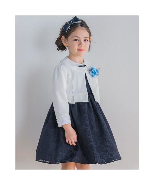 BeBe(ベベ)の「BeBe/日本製フォーマルフラワーリボンコサージュ(ブローチ/コサージュ・キッズ・ブルー/ホワイト・ONESIZE)」の19枚目の写真