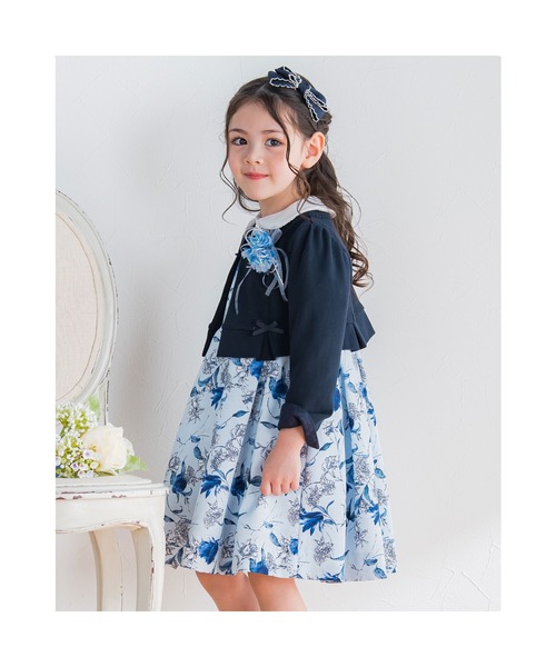 BeBe(ベベ)の「BeBe/日本製フォーマルフラワーリボンコサージュ(ブローチ/コサージュ・キッズ・ブルー/ホワイト・ONESIZE)」の15枚目の写真