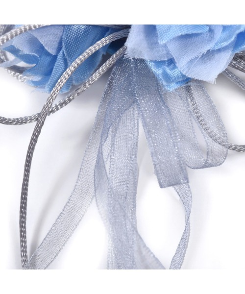 BeBe(ベベ)の「BeBe/日本製フォーマルフラワーリボンコサージュ(ブローチ/コサージュ・キッズ・ブルー/ホワイト・ONESIZE)」の13枚目の写真