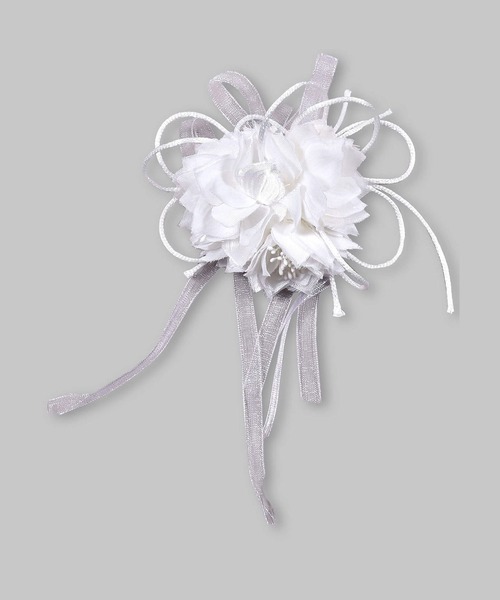 BeBe(ベベ)の「BeBe/日本製フォーマルフラワーリボンコサージュ(ブローチ/コサージュ・キッズ・ブルー/ホワイト・ONESIZE)」の20枚目の写真