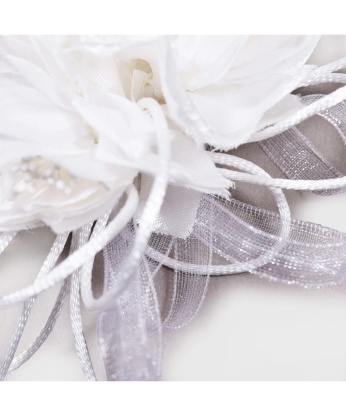 BeBe(ベベ)の「BeBe/日本製フォーマルフラワーリボンコサージュ(ブローチ/コサージュ・キッズ・ブルー/ホワイト・ONESIZE)」の11枚目の写真
