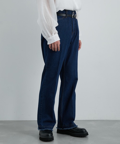 JUNRED（ジュンレッド）の「フリンジデニムフレアパンツ（デニムパンツ・メンズ・ネイビー/ブラック・S/M/L）」の18枚目の写真