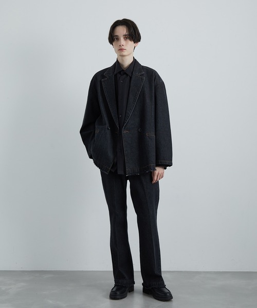 JUNRED（ジュンレッド）の「フリンジデニムフレアパンツ（デニムパンツ・メンズ・ネイビー/ブラック・S/M/L）」の22枚目の写真