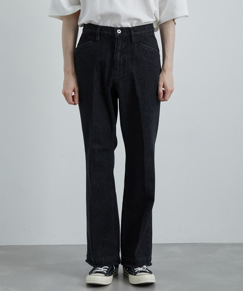 JUNRED（ジュンレッド）の「フリンジデニムフレアパンツ（デニムパンツ・メンズ・ネイビー/ブラック・S/M/L）」の19枚目の写真
