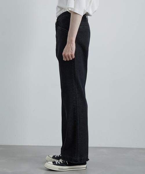 JUNRED（ジュンレッド）の「フリンジデニムフレアパンツ（デニムパンツ・メンズ・ネイビー/ブラック・S/M/L）」の16枚目の写真