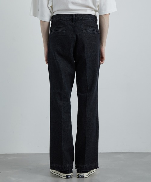 JUNRED（ジュンレッド）の「フリンジデニムフレアパンツ（デニムパンツ・メンズ・ネイビー/ブラック・S/M/L）」の9枚目の写真