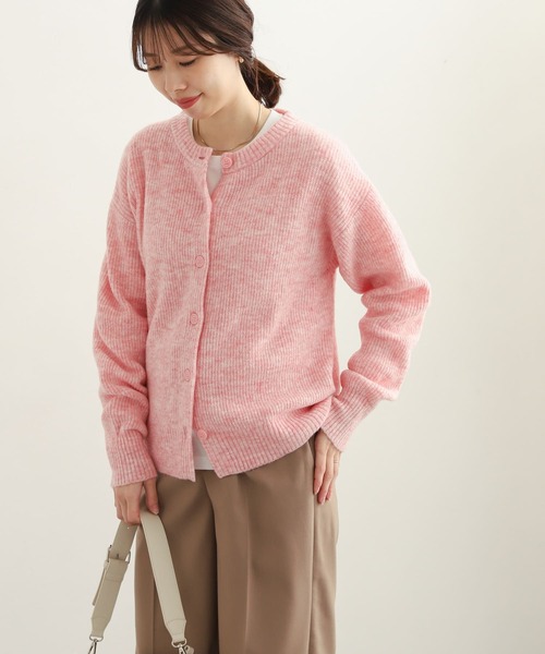 URBAN RESEARCH DOORS（アーバンリサーチドアーズ）の「畦編ファンシーカラーカーディガン（カーディガン/ボレロ・レディース・イエロー/ピンク/グレー・MEDIUM）」の8枚目の写真