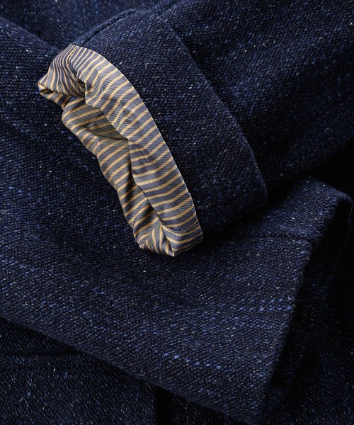 45R コットンシェットランドメルトンの908コート　¥151800 インディゴ 45R（フォーティファイブアール）の「コットンシェットランドメルトン