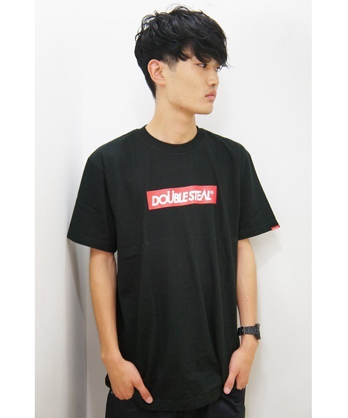 DOUBLE STEAL(ダブルスティール)の「BOX LOGO Tシャツ(Tシャツ/カットソー・メンズ・ホワイト/ブラック/グレー/ネイビー・LARGE/MEDIUM/X-LARGE/SMALL/XX-LARGE)」の12枚目の写真