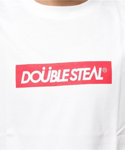 DOUBLE STEAL(ダブルスティール)の「BOX LOGO Tシャツ(Tシャツ/カットソー・メンズ・ホワイト/ブラック/グレー/ネイビー・LARGE/MEDIUM/X-LARGE/SMALL/XX-LARGE)」の7枚目の写真