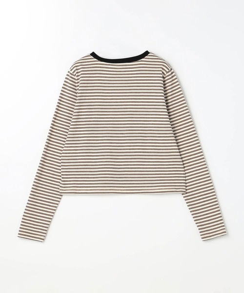 179/WG(イチナナキュウダブルジー)の「キツネ刺繍リンガーロンTEE(Tシャツ/カットソー・レディース・グリーン/ナチュラル/ブラック/ブルー/オフホワイト・FREE)」の11枚目の写真