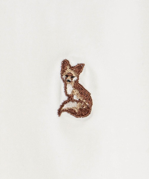179/WG(イチナナキュウダブルジー)の「キツネ刺繍リンガーロンTEE(Tシャツ/カットソー・レディース・グリーン/ナチュラル/ブラック/ブルー/オフホワイト・FREE)」の16枚目の写真