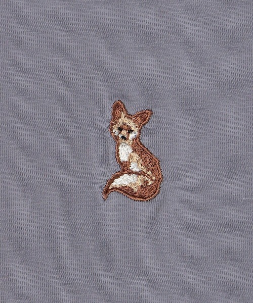 179/WG(イチナナキュウダブルジー)の「キツネ刺繍リンガーロンTEE(Tシャツ/カットソー・レディース・グリーン/ナチュラル/ブラック/ブルー/オフホワイト・FREE)」の19枚目の写真
