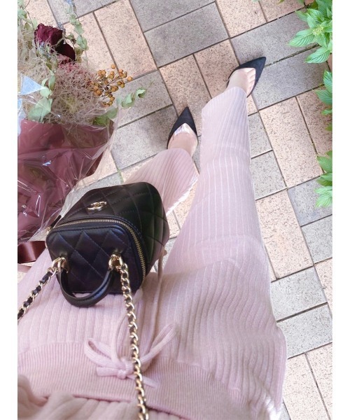 Soir,5 COCOTTE PARIS(ソワールイブニングココットパリ)の「ニットボトム(その他パンツ・レディース・グレー/ブラック・FREE)」の8枚目の写真