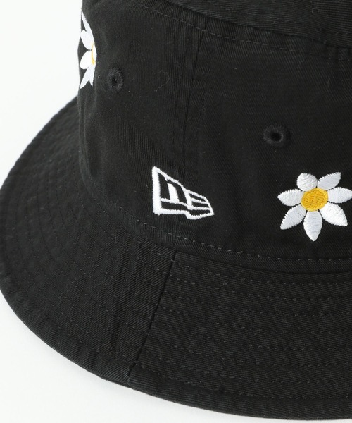 ★NEW ERA★ フラワー 花 ヤンキース ロゴ刺繍 バケットハット NEW ERA（ニューエラ）の「【NEW ERA】MLBフラワー刺繍バケット