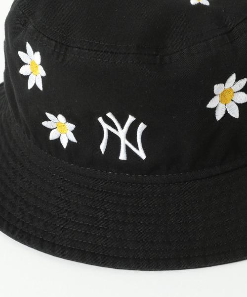 NEW ERA（ニューエラ）の「【NEW ERA】MLBフラワー刺繍バケット