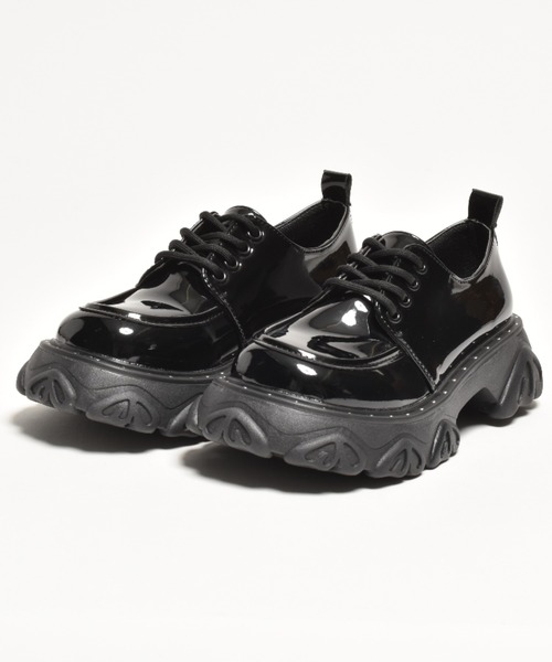 SVEC（シュベック）の「チャンキーソール レースアップ オックスフォードシューズ（ドレスシューズ・レディース・ブラック/ブラック系その他・36/37/35/38/39）」の14枚目の写真