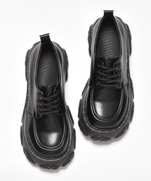 SVEC（シュベック）の「チャンキーソール レースアップ オックスフォードシューズ（ドレスシューズ・レディース・ブラック/ブラック系その他・36/37/35/38/39）」の11枚目の写真