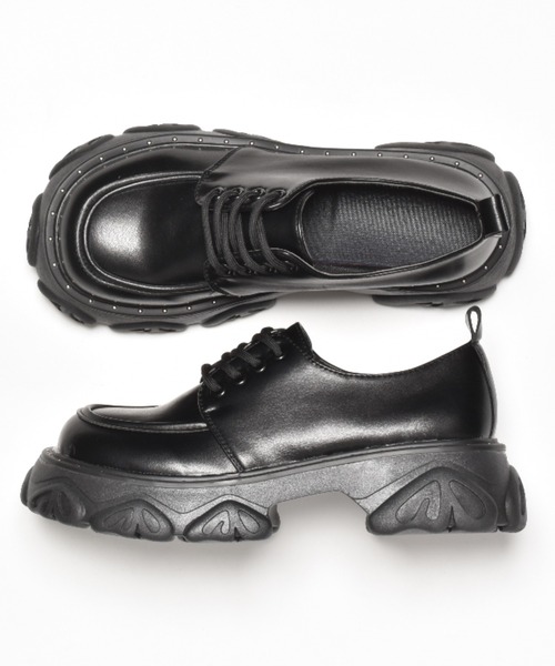 SVEC（シュベック）の「チャンキーソール レースアップ オックスフォードシューズ（ドレスシューズ・レディース・ブラック/ブラック系その他・36/37/35/38/39）」の13枚目の写真