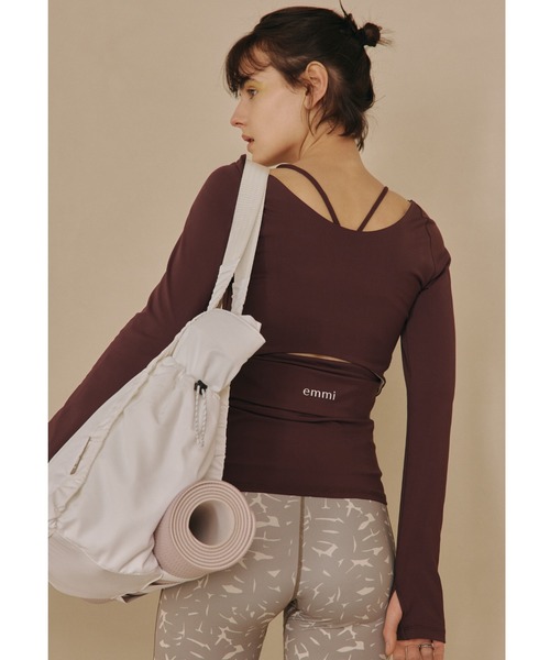 emmi（エミ）の「【emmi yoga】ボタニカルアートプリントレギンス