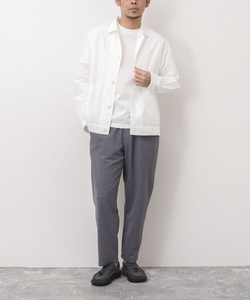 NOLLEY'S goodman(ノーリーズグッドマン)の「RAILROAD JACKET カバーオール シャツジャケット(カバーオール・メンズ・ダークネイビー/ホワイト・S/M/L)」の20枚目の写真
