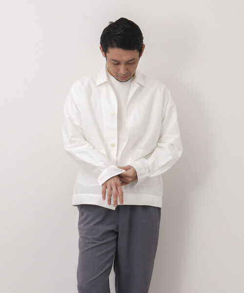 NOLLEY'S goodman(ノーリーズグッドマン)の「RAILROAD JACKET カバーオール シャツジャケット(カバーオール・メンズ・ダークネイビー/ホワイト・S/M/L)」の17枚目の写真