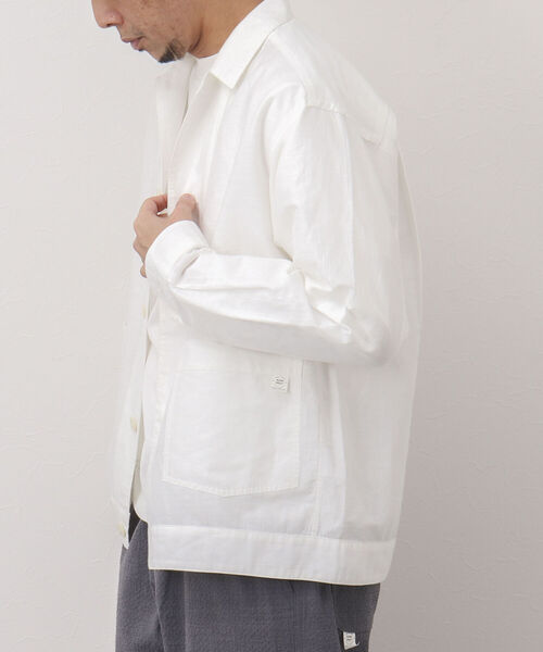 NOLLEY'S goodman(ノーリーズグッドマン)の「RAILROAD JACKET カバーオール シャツジャケット(カバーオール・メンズ・ダークネイビー/ホワイト・S/M/L)」の8枚目の写真