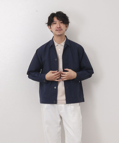 NOLLEY'S goodman(ノーリーズグッドマン)の「RAILROAD JACKET カバーオール シャツジャケット(カバーオール・メンズ・ダークネイビー/ホワイト・S/M/L)」の15枚目の写真