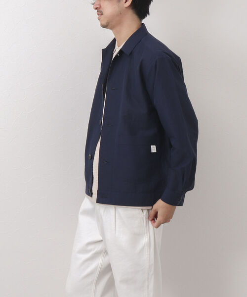NOLLEY'S goodman(ノーリーズグッドマン)の「RAILROAD JACKET カバーオール シャツジャケット(カバーオール・メンズ・ダークネイビー/ホワイト・S/M/L)」の18枚目の写真