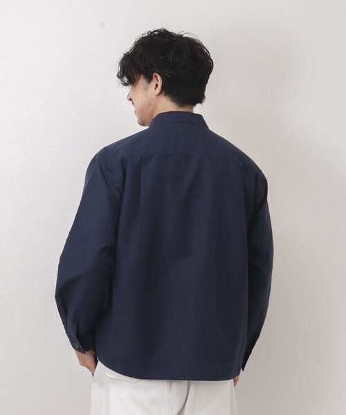 NOLLEY'S goodman(ノーリーズグッドマン)の「RAILROAD JACKET カバーオール シャツジャケット(カバーオール・メンズ・ダークネイビー/ホワイト・S/M/L)」の4枚目の写真